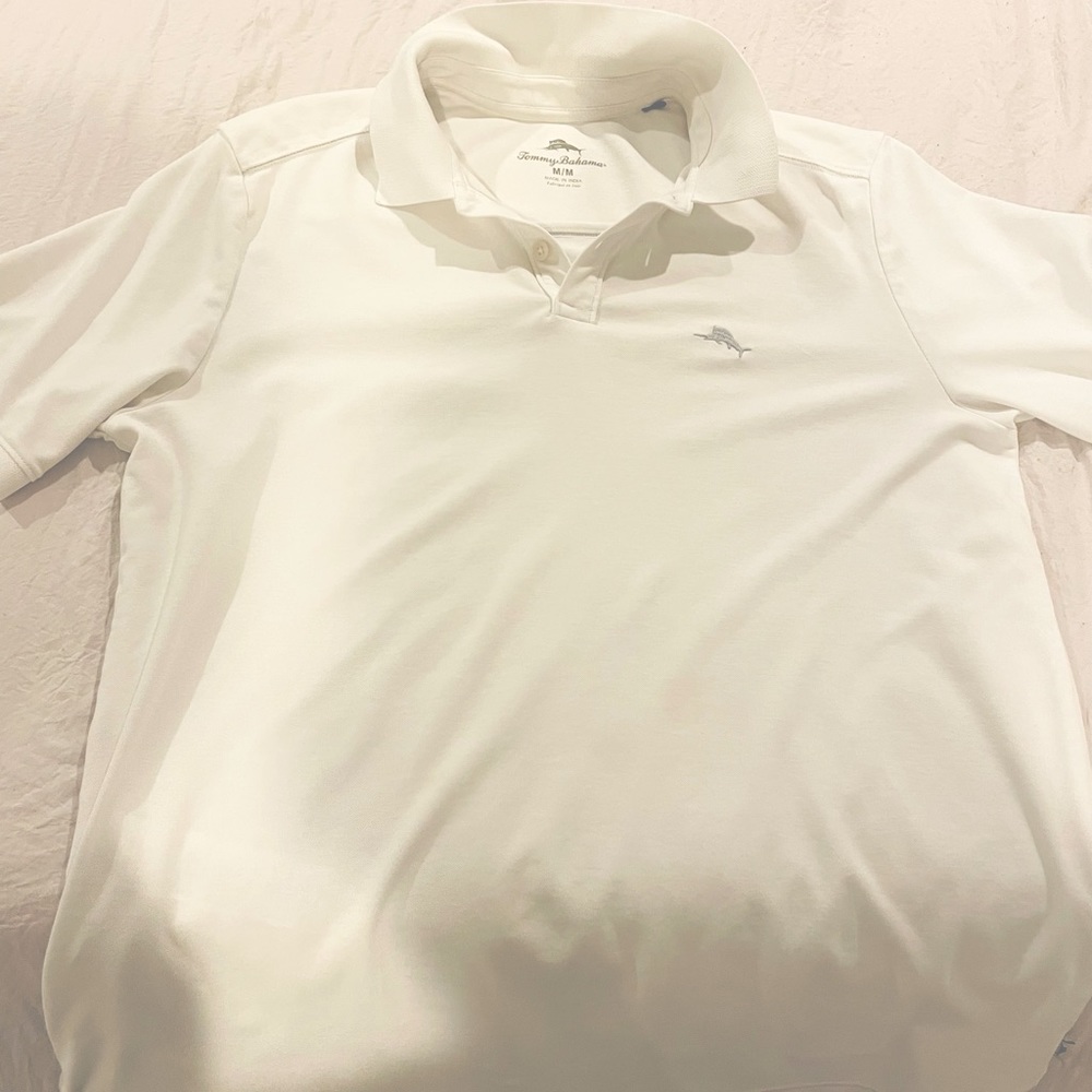 Tommy Bahama Medium White Polo